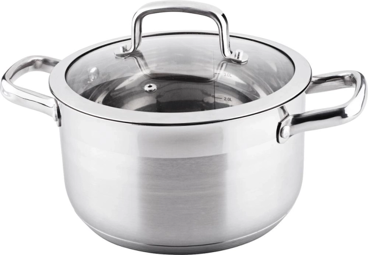Lamart Prestige Pot with Glass Lid, 4.6 L, 22 cm