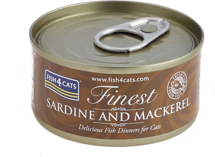 Kaķu konservi sardīne ar skumbriju FISH4CATS 70 g