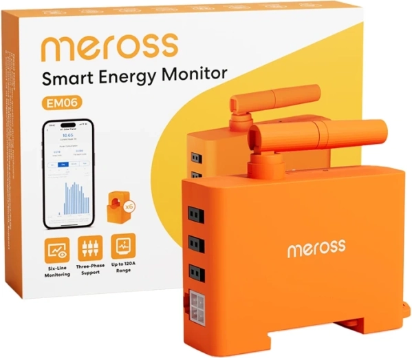 Meross EM06P-EU Smart Energy Consumption Monitor with Wi‑Fi