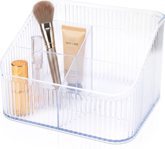 Caurspīdīgs kosmētikas organizators Eleganza 18 × 15 × 11 cm