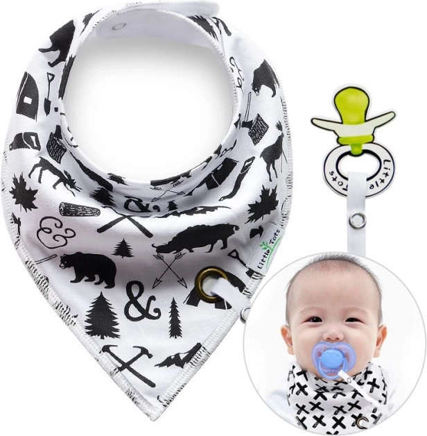 Lacīte ar knupīša klipsi Meža dzīvnieki