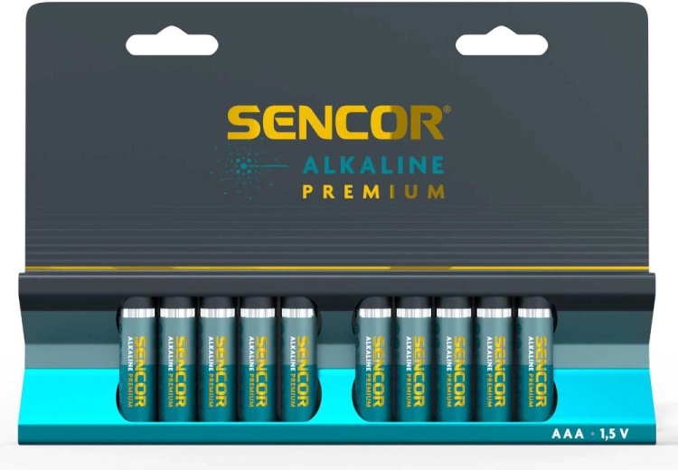 Sencor AAA Premium alkaline batteries - 10 pieces