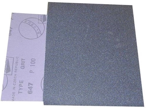 Abrasive cloth for metal and wood, grit 100, 230 × 280 mm