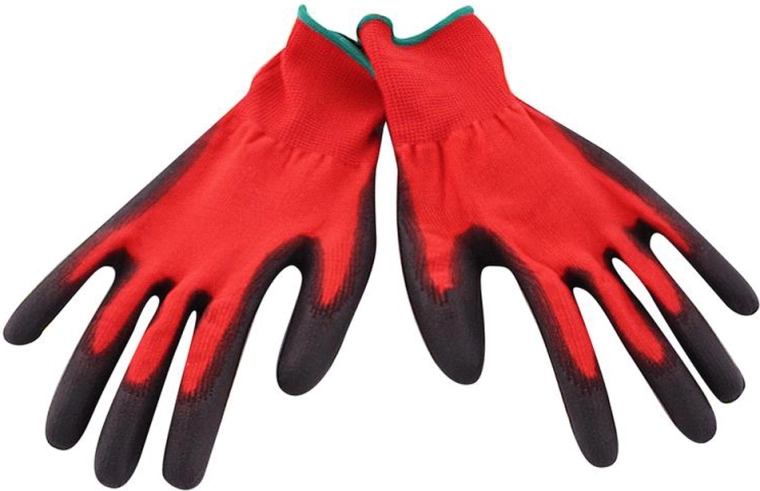 Work gloves with nitrile reinforcement, size L