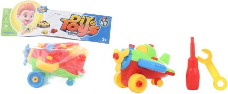 Skrūvējama plastmasas lidmašīna bērniem