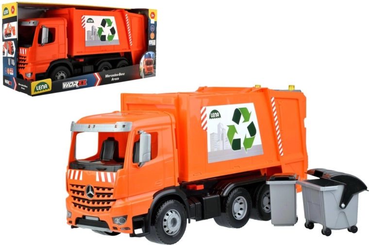 Lena atkritumu savācēja auto MERCEDES AROCS ar konteineriem