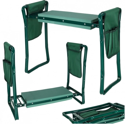 Salokāms dārza ceļosols un sēdeklis 3 vienā