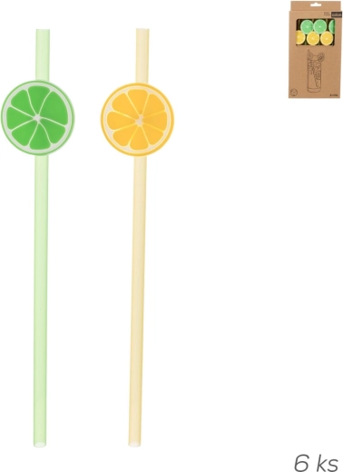 LIMEPOP reusable straw, set of 6 pcs mixed colors