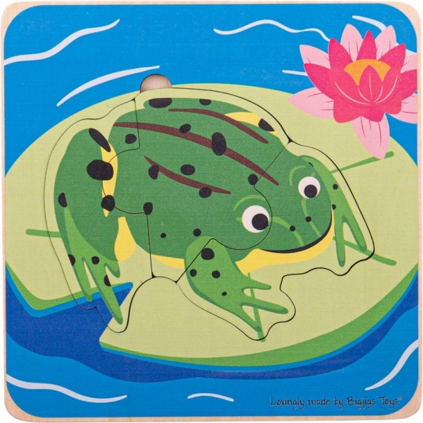 Bērnu puzle “Vardes dzīves cikls” Bigjigs Toys