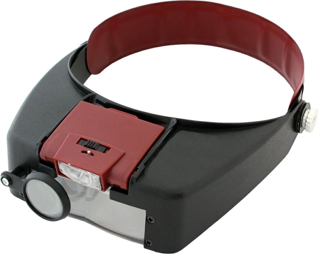 Galvas lupa ar LED apgaismojumu 1,9x–8,5x