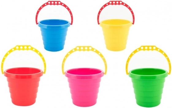 Plastmasas spainītis smiltīm 15 × 13 cm, dažādu krāsu miks