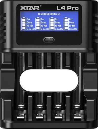XTAR L4 Pro smart charger for Li-ion and Ni-MH batteries