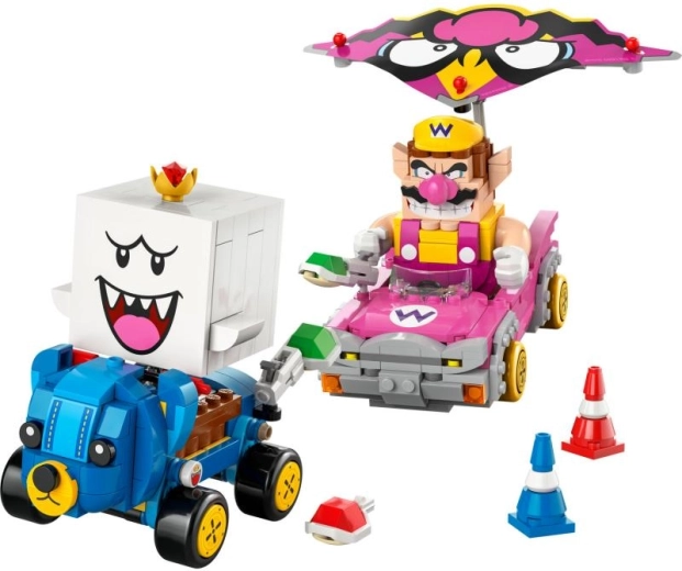 LEGO Super Mario Mario Kart – Wario un King Boo sacīkšu komplekts