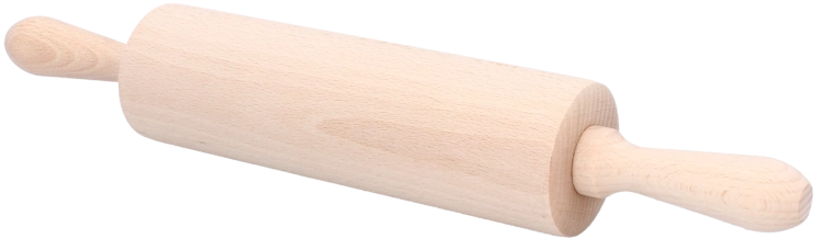 Koka mīklas rullis no dižskābarža koka, 40 cm