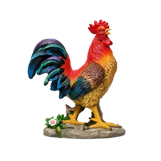 Dekoratīva gaiļa figūriņa silītēm, 41 cm