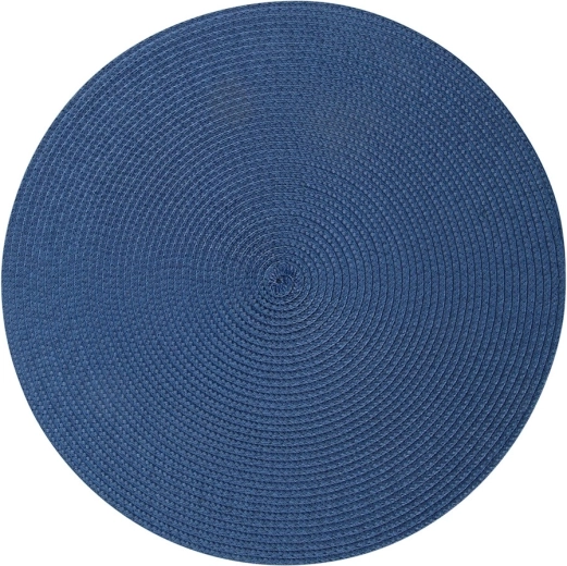 Granātkrāsas PP galda paliktnis ar salmu pinuma izskatu, 38 cm