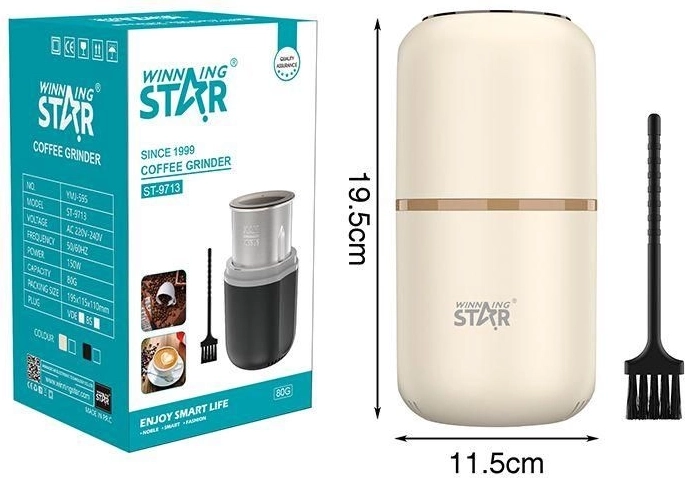 WinningStar elektriskā kafijas dzirnaviņas 150 W