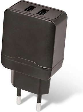 SETTY Wall USB Charger 2×USB 2.4 A, Black