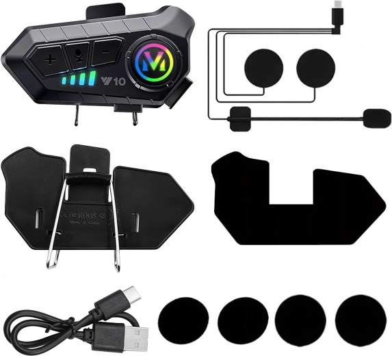 Bluetooth austiņu komplekts motocikla ķiverei 5.3