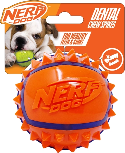 Nerf Dog ērkšķains bumbiņš suņiem 9 cm