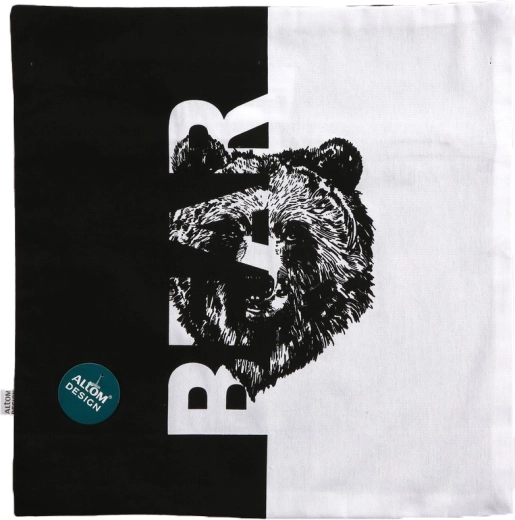 Dekoratīvs spilvendrānas pārvalks 40 × 40 cm savvaļas dzīvnieki Bear