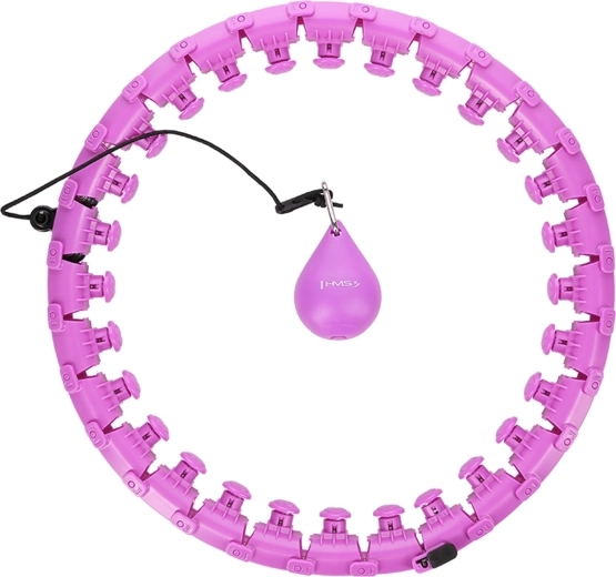 Masāžas viedais hula-hoops ar atsvaru vidukļa formēšanai – violets