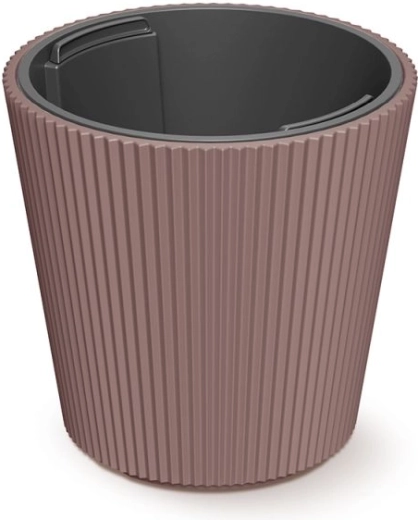 Puķu pods ar ieliktni Milly 23,8 cm marsala