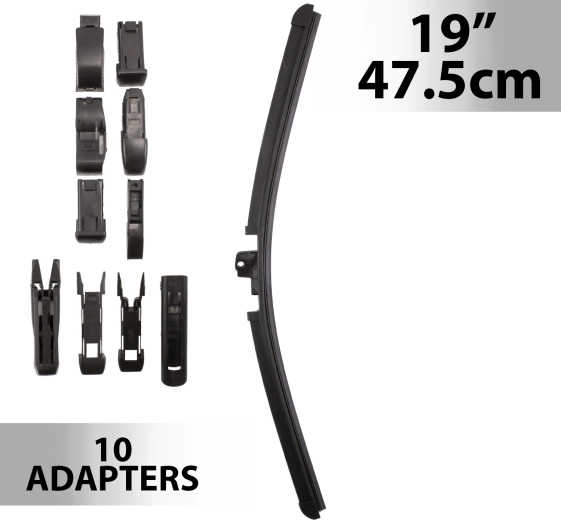 Carguard logu tīrītājs 19 collas / 47,5 cm ar 10 adapteriem