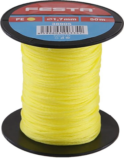 Bricklayer's Line FESTA 1.7 mm × 50 m Yellow