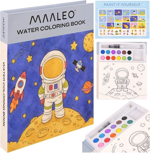 Ūdenskrāsojamā grāmata ar astronautu Maaelo