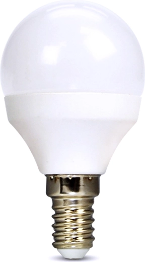 Solight LED spuldze miniglobe E14 6 W 3000 K 510 lm balta