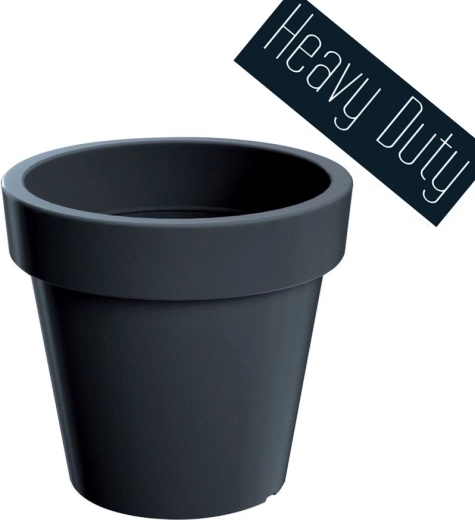Puķupods Lexo Round 60 cm – antracīts