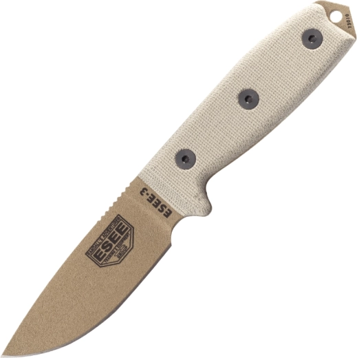 Āra nazis ESEE 3 Dark Earth ar micarta rokturi un maksti