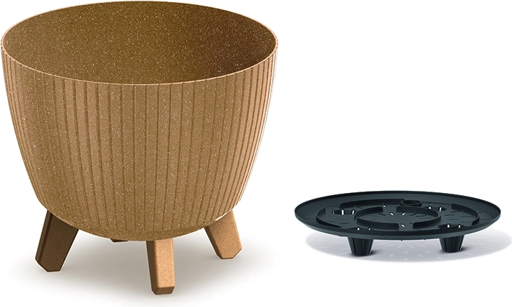 Puķu pods Lamia Eco Wood 23,2 cm naturo eco
