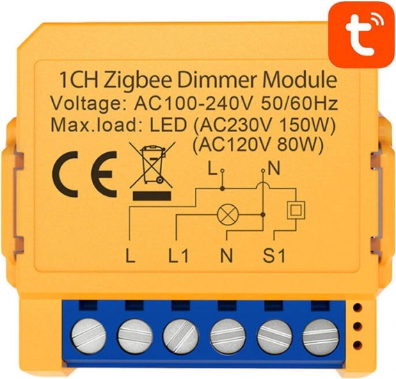 Viedais iebūvējamais slēdzis ZigBee Avatto ar Tuya