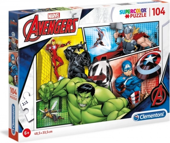Puzle 104 detaļas MARVEL The Avengers