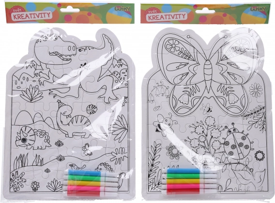 Creative set puzzle and markers