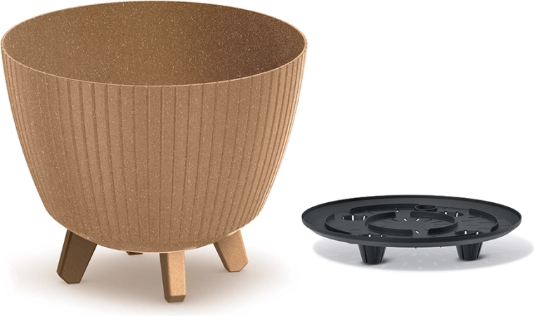 Puķupods Lamia Eco Wood 28,8 cm naturo