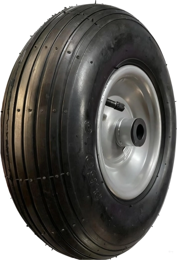 Inflatable wheel for hand truck 300 mm with metal rim and 20 mm bearing