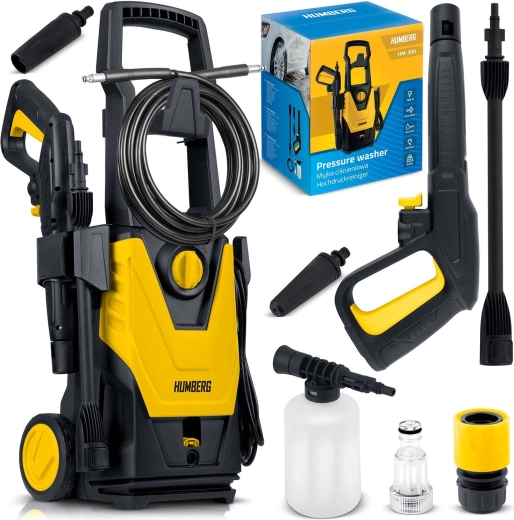 Humberg augstspiediena mazgātājs 1800 W HM-300 ar alumīnija sūkni un turbosprauslu