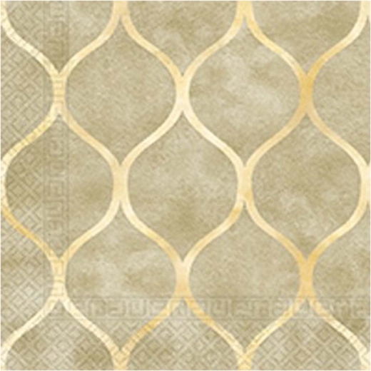 Napkins with Oriental Pattern, 3-ply 33 × 33 cm
