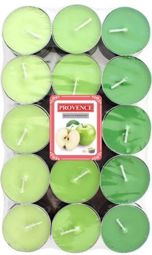 Tējas sveces Provence ābols 30 gab.