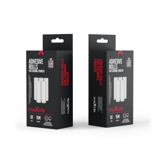 Maxlife Roll Set – 5 termoruļļu komplekts termodrukas printeriem