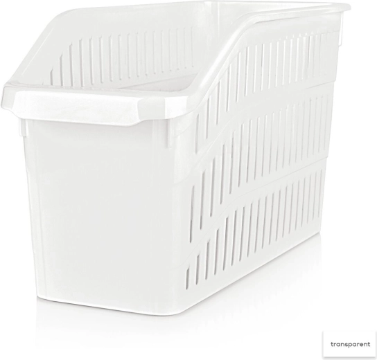 Plastmasas uzglabāšanas groziņš–organizators Tina 13 × 30 × 17 cm, krāsu mikss