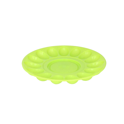 Plastmasas olu šķīvis 30 cm ar bļodiņu vidū