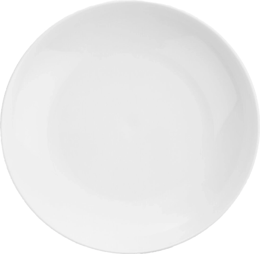 Deep Plastic Plate (PP) 21.5 cm, White