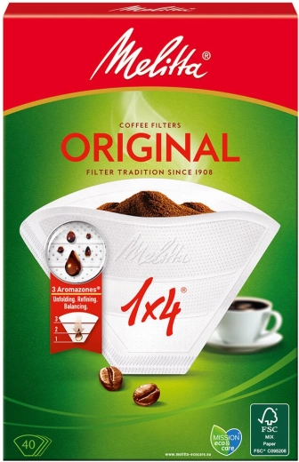 Papīra kafijas filtri MELITTA Original 4. izmērs (40 gab.)