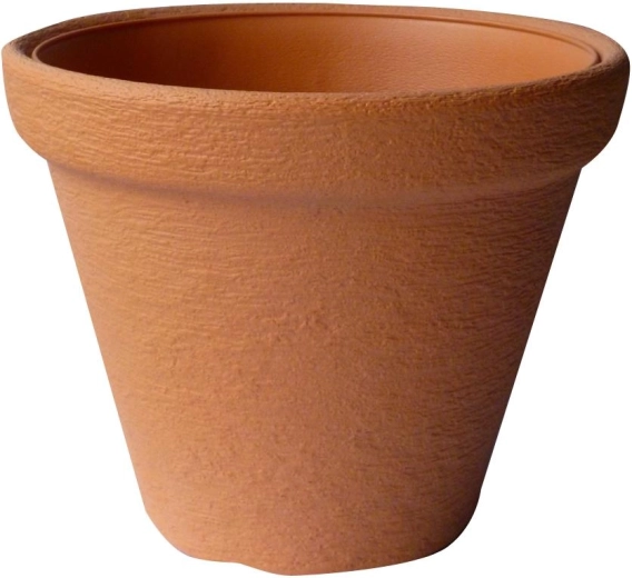 Puķu pods Classic, ķieģeļkrāsas 25 cm