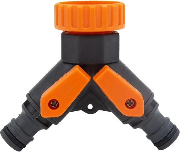 Faucet Adapter – 2-way splitter for 3/4" and 1" hoses