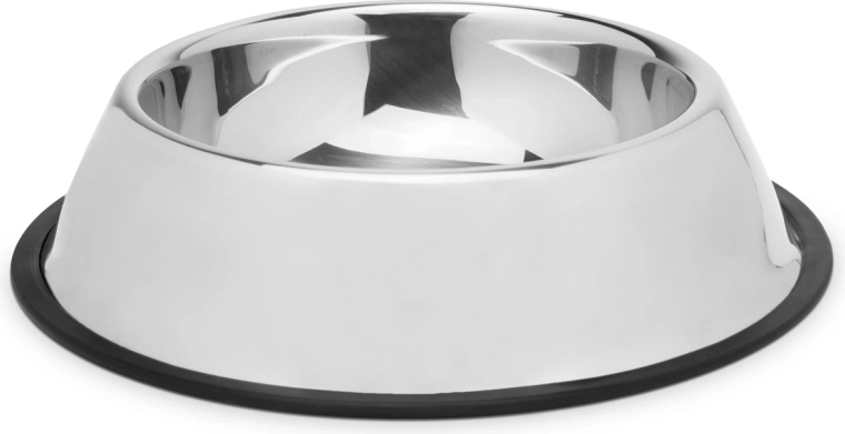 Stainless Steel Dog Bowl 15 cm, Chrome